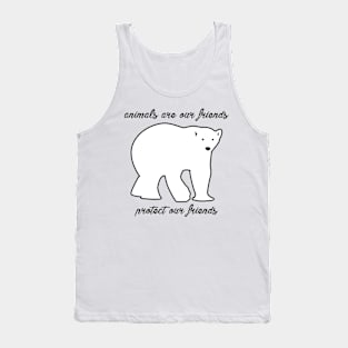 protect our friends - polar bear Tank Top